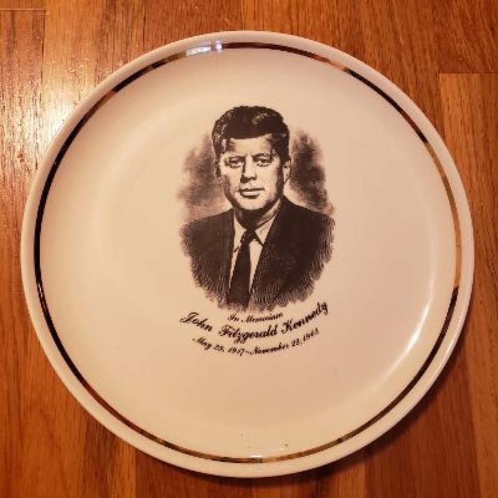 Vintage John F. Kennedy Commemorative Plate